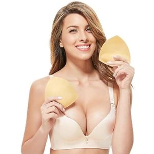 AIDOWU Discrete BH-pads push-up | Herbruikbare dubbelzijdige kleverige beha-inzetstukken | Zelfklevende Instant Push Up | Antislip onzichtbare vormende beha-pad voor bikini, sport, strapless |