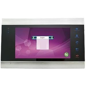 Visuele deurbel Video Deurbel Thuis Intercom Video Deurtelefoon 7 Inch Monitor HD Nachtzicht Metalen Camera Deurtelefoon 32G Kaart Video Intercom Kit Voor huisveiligheid(Size:EM706 Only 1 LCD)