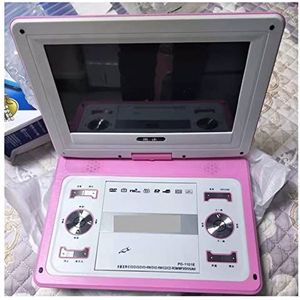HD Groot Scherm 14 Inch Video Dvd-speler Draagbare Dvd Ondersteuning Card U Disk Game Move MP3 Speaker digitale TV Consoles Compact(Pink)
