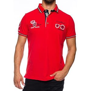 CARISMA Poloshirt met korte mouwen voor heren, 100% katoen, poloshirt met borduurwerk, aangenaam regular fit shirt voor kantoor en vrije tijd