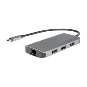 Rocstor 3-poorts USB-C HUB met LAN PORTC USB-C & Thunderbolt 3/4 poorten