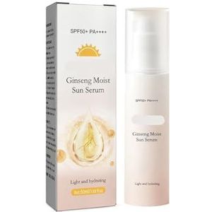 Ginseng Hydraterende & UV-beschermende Essence - Natuurlijke Glow, Olievrije, Verhelderende, Hydraterende Zonnebrandcrème(2PCs)