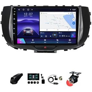 BOJONTN 22,9 cm (9 inch) Android 12 Autoradio 2 DIN voor Kia Soul SK3 2019-2020 met achteruitrijcamera, stuurwielbediening, Bluetooth, GPS, Navi CarPlay, draadloos (grootte: S300 3 + 32G)