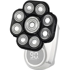 Vervangende scheerhoofden | Vervangende hoofden voor lichaamshaar met 9 koppen Extreme snelheid | Vervangende hoofden voor scheerapparaat met dubbele ring voor extreme snelheid voor nat en droog kaal