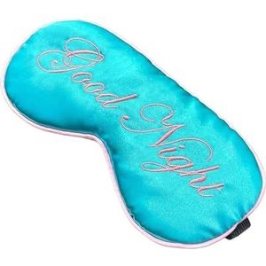 Slapen Slaap Aid oogmasker, Zijden oogmasker, 2 stuks, veelkleurig, met verstelbare bandjes, for slapen en reizen(Blue2)