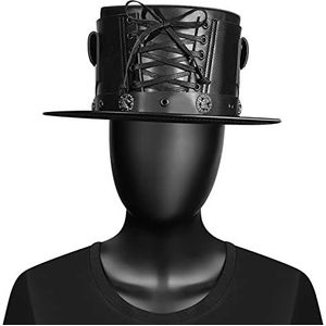 SLEDEZ Unisex Gothic Steampunk Hoeden Euramerican Punk Neutrale Magic Hoed Gentleman PU Top Hat