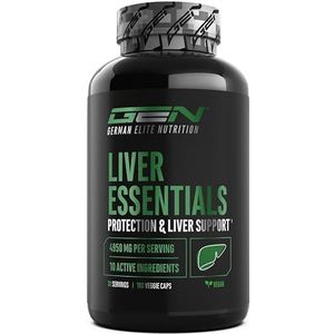 Liver Essentials - 180 capsules - Hooggedoseerd levercomplex met mariadistel, choline, NAC, artisjok, paardenbloem, schizandra, gemberextract, indool-3-carbinol, desmodium, rutine - Veganistisch