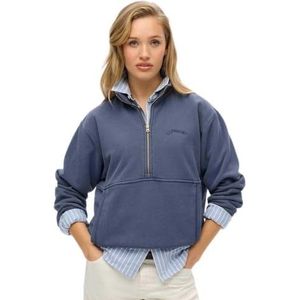 Superdryvoor vrouwen. W2012312A Oversized sweatshirt groen (M), Casual, Gerecycled polyester, Duurzaam