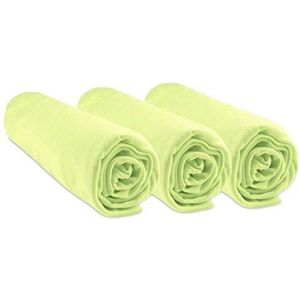 Set van 3 hoeslakens, 70 x 140 cm, babybed, kinderbed, 70 x 140 cm, bamboe, hypoallergeen, anijsgroen, rekbaar, ademend, gezonde slaap, merk Easy Dort | Oeko-Tex-label, gemaakt in Europa