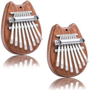 kalimba voor volwassenen MiwayerMini 8 Sleutel Kalimba Duimpiano Piano Marimba Muziekinstrument Muziekaccessoires Chromatisch Schattig Muziekinstrument Professionele Duimpiano Vinger Draagbaar (Size