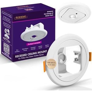 Burakme Verzonken plafondhouder voor Philips Hue bewegingssensor - Verbetert het detectiebereik van Smart Motion Sensor, compatibel met Hue-sensor, eenvoudige installatie voor doe-het-zelf huisverbetering