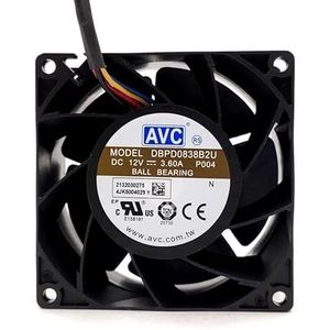 For DBPD0838B2U 8CM Booster Fan for Optimal High-Speed 8038 DC12V 3.6A Server Fan - LMNCBVYA(B3-plug)