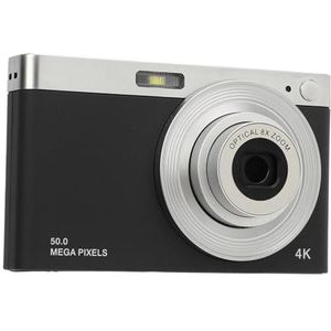Draagbare 4K Digitale Camera, Videocamera Camcorder voor Tieners 2,88 Inch HD IPS Scherm 50MP 16x Zoom Compacte Retro Camera voor Reizen Vloggen (BLACK)