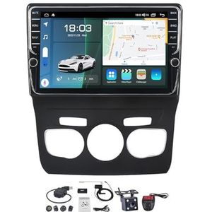 Android 11 Autoradio Voor Citroen C4 2 B7 2013-2016 - 2 Din - 9 Inch Scherm - Ondersteuning Stuurwiel/Bluetooth/DSP Carplay Android Auto/FM RDS DAB+ Radio/4G Wifi/Back-up camera (Size : K400S)
