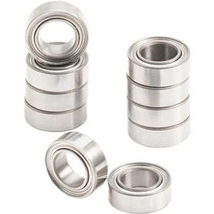 FUSHI MR74ZZ MR74ZZ 4 x 7 x 2,5 mm (10 stuks) MR74ZZ MR74RS lagers voor high-speed videokaarten voor motor, SMR74zz roestvrij staal