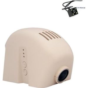 Auto Road Record WiFi DVR Dash Camera Rijvideorecorder Compatibel met A3 S3 RS3 8P MK2 2003~2012 Auto(Begie Front And Back)