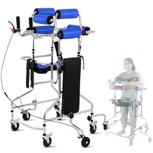 Loophulpmiddel Voor Senioren, Draagbare Multifunctionele Staande Rollator Voor De Onderste Ledematen, Kantelbeveiliging Met 8 Wielen, In Hoogte Verstelbaar, Kan 220 Lbs Dragen.,female