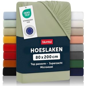 Hoeslaken - Grijs - Katoen - Geschikt voor 1 Persoonsmatras