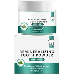 Mint Fresh Breath Tandpoeder – Bestrijdt Tandplak en Voedselresten, Reinigt de Tanden Grondig, Verwijdert Snel Nare Geuren en Zorgt for Langdurige Frisheid(2pcs)