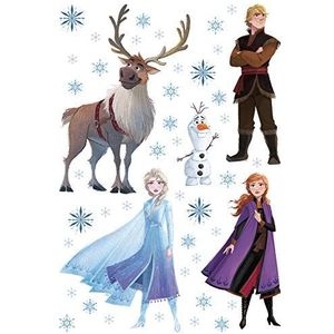 Frozen 2, Elsa, Anna, Olaf, Kristoff, Sven, Ice Stars Poster-Sticker Wall-Tattoo 65x42 cm