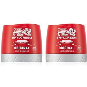Brylcreem Original Light Glossy Hold Hair Styling Cream Red Tube voor heren, 150 ml van Brylcreem
