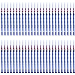 Jrzyhi 50 stuks 1 ml plastic tube met 25 G-25 mm kop, onafhankelijke afdichting, verpakking vloeistofspuit voor lijm, inkt, motorolie, laboratorium, doseerspuit, niet medisch gebruik