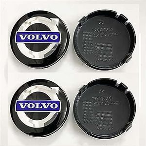 4 Stuks Auto Naafkappen Voor Volvo V40 V50 V60 V90 68MM, Naafdop Wiel Center Hub Waterdichte Wieldop Wiel Hub Covers Wieldoppen Accessoires