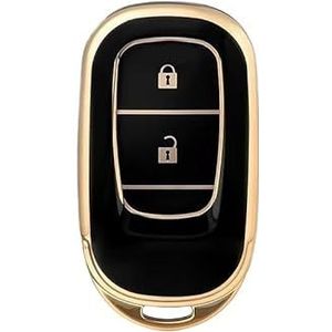 Autosleutel beschermhoes 3 Knoppen TPU Autosleutel Cover Shell Case Voor Civic Voor CRV Voor HRV Voor Accord Voor Pilot Voor Fit Voor Freed Voor Vezel Voor Odyssey 2018-2022 Sleutel Shell(1 UK)