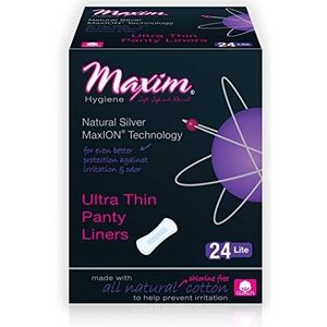 Maxim Hygiëne Producten Maxion Natural Ultra Thin Pantiliner, Light, 24 Count by Maxim Hygiëne Products, Inc.