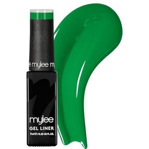 Mylee Liner Gel Nagellak 7ml [Groovy Green] Met Ingebouwd Nail Art Penseel - UV/LED Manicure Pedicure voor Professioneel en Thuisgebruik - Langdurig & Eenvoudig aan te Brengen