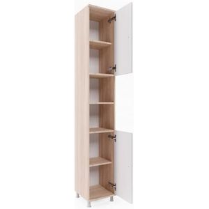 Vicco - Fynn Badkamerkast - Sonoma - Houten - Met Open en Gesloten Planken