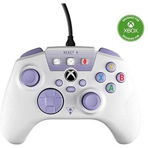 Turtle Beach REACT-R Controller Wit en Paars - Xbox Series X, Xbox Series S en Xbox One | Windows 10 en 11