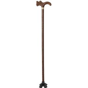 DQZRTUECA Dragon Phoenix Decoratieve Wandelstok Ergonomische Handvat Wenge Hout 250kg Capaciteit Verstelbaar 80-93cm Meerdere Kleuren(A,93Cm(Use Height 175-183Cm))