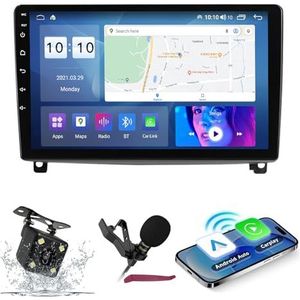 Android 14 Autoradio Navi voor P-eugeot 407 (2004-2011) 9 ""Screenradio met draadloze carplay Android Auto GPS Navigatieondersteuning Bluetooth 5.0 HIFI FM 5G-WiFi SWC MIC,M300s