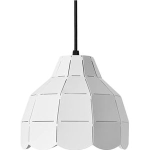 TONFON Creatieve industriële kroonluchter E27 metalen lampenkap hanglamp Scandinavisch eenvoudig hanglicht for keukeneiland woonkamer slaapkamer nachtkastje eetkamer hal plafondlamp (Color : White)