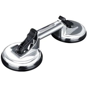 zuigheffer, Glazen zuignappen Zwaar uitgevoerd aluminium vacuümplaathandvat Lift Tegelzuignapheffer(Reinforced two claws)