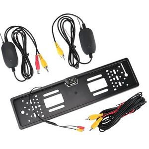 Auto Achteruitrijcamera 12V Auto Achteruitrijcamera 4/8 LED Kentekenplaathouder Parkeersensor 2.4G Reverse Vedio-ontvanger HD Achteruitrijcamera (Maat : 4LED Set)