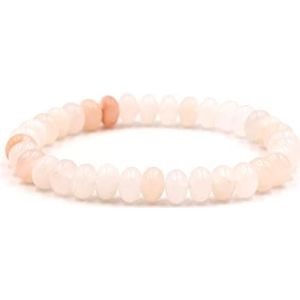 kralen armbanden, jade armband, Natuurlijke roze oosterse steen sieraden elegante eenvoudige stijl armband yoga sierlijke koppels armband cadeau for verjaardagsfeestje