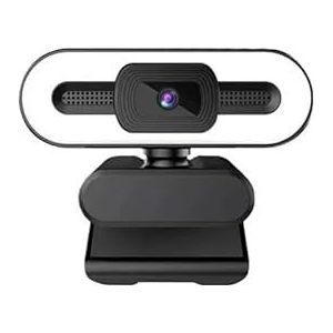 Full HD 4K 2K 1080P PC Laptop for Computer Webcam met Microfoon Licht Automatische Live Streaming Flexibele(2K)
