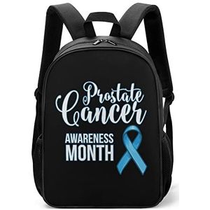 Prostaatkanker bewustzijn blauw lint lichtgewicht rugzak reizen laptoptas casual dagrugzak voor mannen vrouwen
