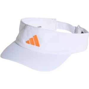 adidas Unisex adulto VISOR CLIMACOOL, white/Pure Orange, L-XL