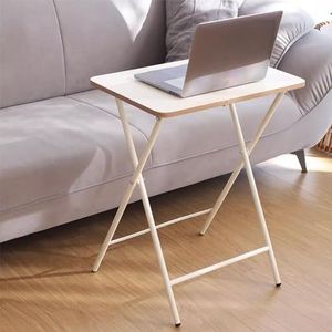 ZYBOWAYL Opvouwbare werktafel, minimalistisch, laptop, bureau, opvouwbaar, studiebureau, nachtkastje, rechthoek, salontafel, dranktafel, draagbaar, terras, vrijetijdstafel, hoekplank, ruimtebesparend,