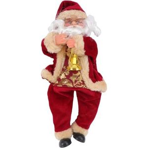 LUOEM Zittende kerstman figuur kerstfiguur Kerstmis tafeldecoratie figuur