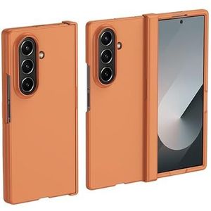 Telefoon Filp Case Ultradunne hoes compatibel met Samsung Galaxy Z Fold 7, slanke harde pc-schokbestendige beschermhoes | Lichtgewicht, krasbestendig telefoonhoesje Beschermhoes(Orange)