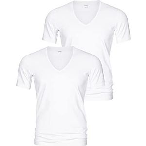 Mey - 46007 - Herenshirt - Wit - V-hals - Bi-elastisch