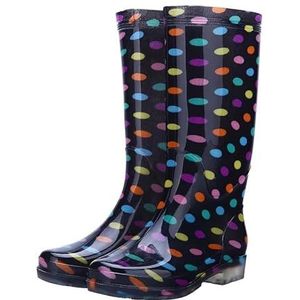 Waterdichte regenlaarzen for dames, halfhoge antislip regenlaarzen for dames, werklaarzen for buiten, tuinschoenen for nat weer, for tuinieren en buitenactiviteiten, duurzame en slipvaste zool, gemakk