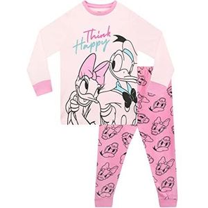 Disney Meisjes Pyjama Donald And Daisy Duck Roze 122