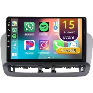 Android 15 Radio,voor Seat Ibiza 2012-2015, 9 inch Touchscreen Autoradio met Wireless CarPlay Android Auto Bluetooth WIFI GPS-navigatie swc(A 4core (2G+32G))