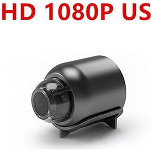 Mini Camera Draadloze WIFI 1080P Surveillance Security Night Vision Motion Detect Camcorder Baby Monitor IK P Cam Videorecorder(Cam add 32gb card,U-S)