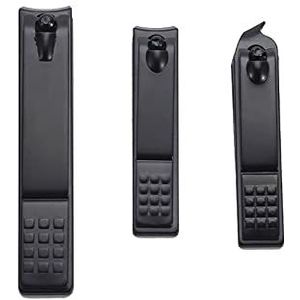 JINGYAN nagelknipper Black Nail Clippers Stainless Steel Nail Cutter Thick Scissor Plier Toenail Fingernail Professional Manicure Trimmer NailArt